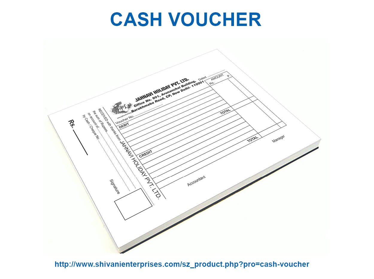 Cash Voucher Printing Delhi NCR India