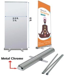 Metal Chrome Standee