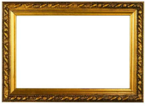 Photo Frame Golden Border