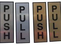 Pull and Push Name Plate